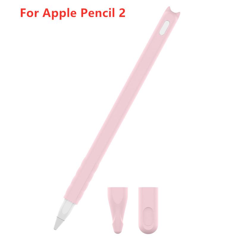 Мягкий силиконовый чехол для Apple Pencil 2-го поколения, чехол для ручки, чехол-накладка для стилуса iPad, противоударный и противоскользящий, защитный чехол, аксессуары