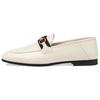 Gucci Женские лоферы без шнурков с сетчатой ​​вставкой, белые, модель 631619 CQXM0 9065