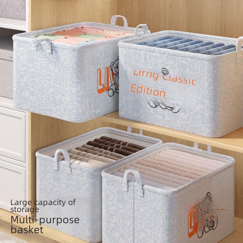 Тканевые корзины для хранения, органайзеры для шкафов и домашние контейнеры для хранения одежды, игрушек и многого другого