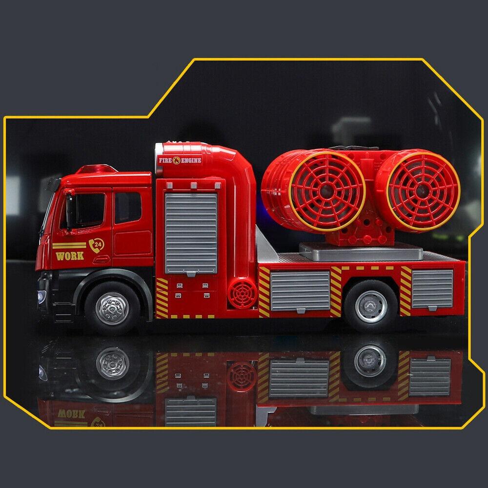 Игрушка 1/18 Пожарная машина литая модель пожарной машины с дымоходом для мальчиков коллекция игрушек