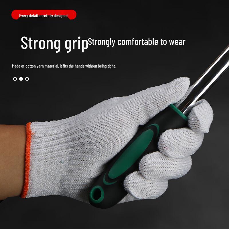 COFLYEE Тонкие хлопковые рабочие перчатки