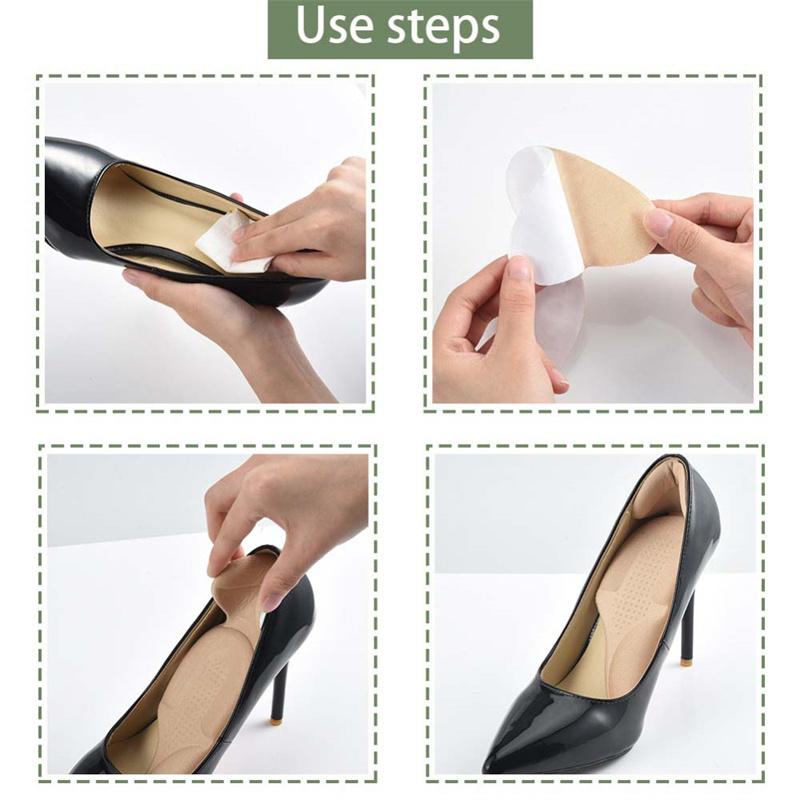 Подпяточники для женщин, стельки для обуви на высоком каблуке, регулируемый размер, самоклеящиеся наклейки, ручки для подкладки, защитные вставки для ног