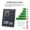 M.2 NGFF MSATA SSD To SATA 3.0 2.5'' Adapter M.2 SSD Converter Card JBOD Adapter For 2230/2242/2260/2280 Card 6Gbps