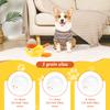 Interactive Duck Shaped Dog Slow Feeder Washable Automatic Dog Feeder Toy with 3 Food Outlet Size for Pets Food Dispenser