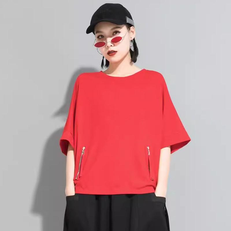 Хлопковая повседневная свободная летняя футболка с короткими рукавами, женская футболка