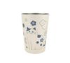 Jimbocho Nyankodo 2-Way Vacuum-Sealed Tumbler, Medium [Hannari Nyanko], OfficeWork Desk Cup, InsulatedCold Holder, Cute Cat Design, 225-002