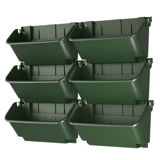 Вертикальный садовый горшок 350 мл, самополивающийся цветочный горшок, подвесной настенный штабелируемый цветочный горшок для трав, цветов, суккулентов