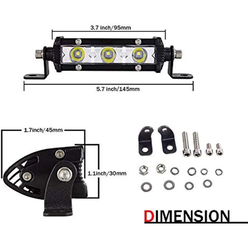 7 дюймов, 18 см, 30 Вт, светодиодная вспомогательная фара, 12 В, светодиодная фара для автомобиля, IP67, водонепроницаемый прожектор, рабочий свет, светодиодный для трактора, внедорожного внедорожника, UTV, квадроцикла