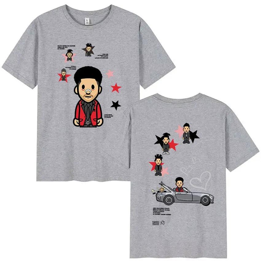 Rapper THE WEEKND 2026 Tour Album Merch TShirt Mens Vintage HighQuality Trendy Casual 100 Cotton Short Sleeve TShirt