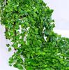 100/2M Artificial Green Ivy Vine Garland Fake Leaf Plants Rattan Hanging Creeper Garlands for Garden Wedding Party Wall Decors