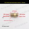 Complete Oil-Free Air Compressor Accessory Set: Right Angle Copper Pipe Connector Plug