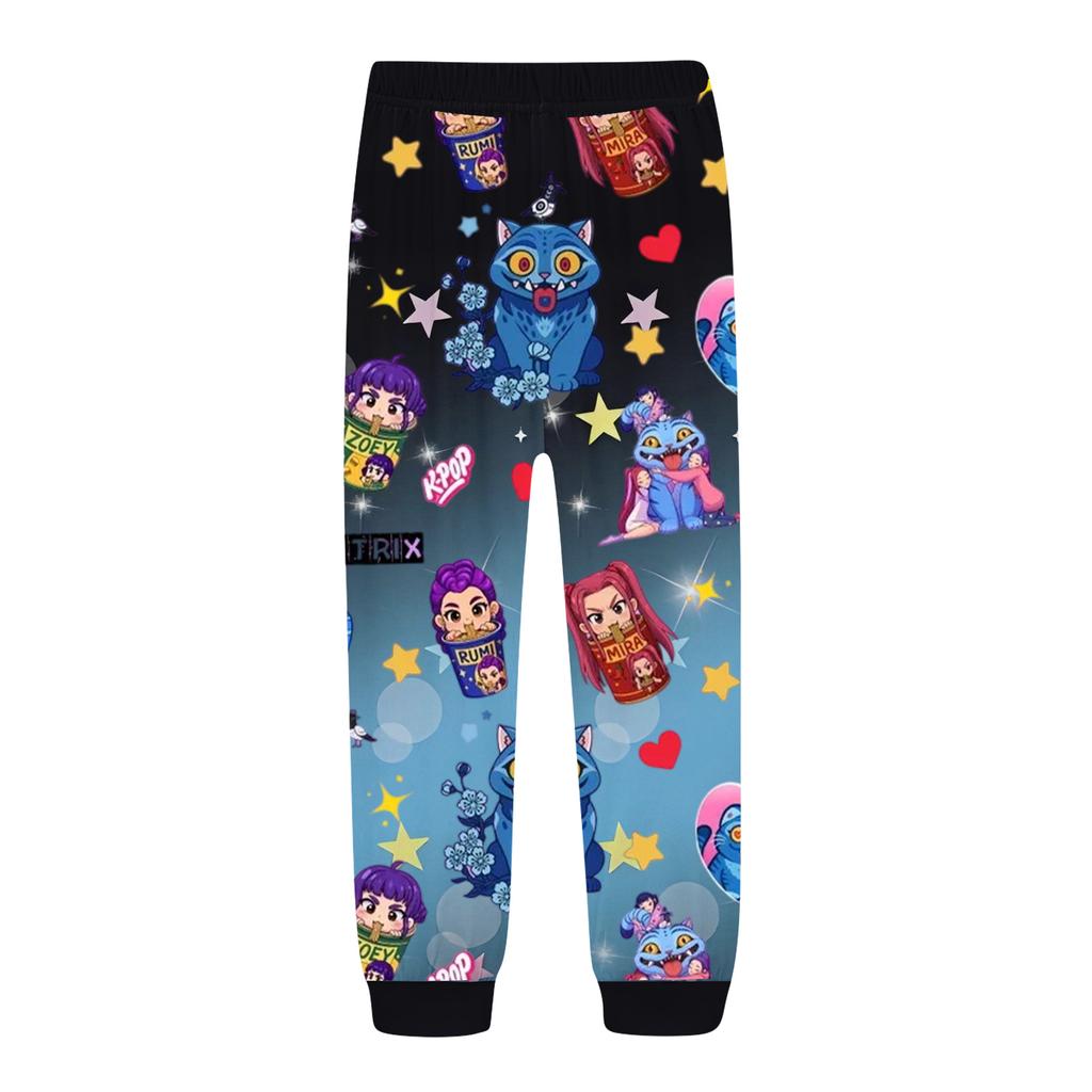 Children's Fashion Suit Skirt Round Neck Long Sleeve Top Pants