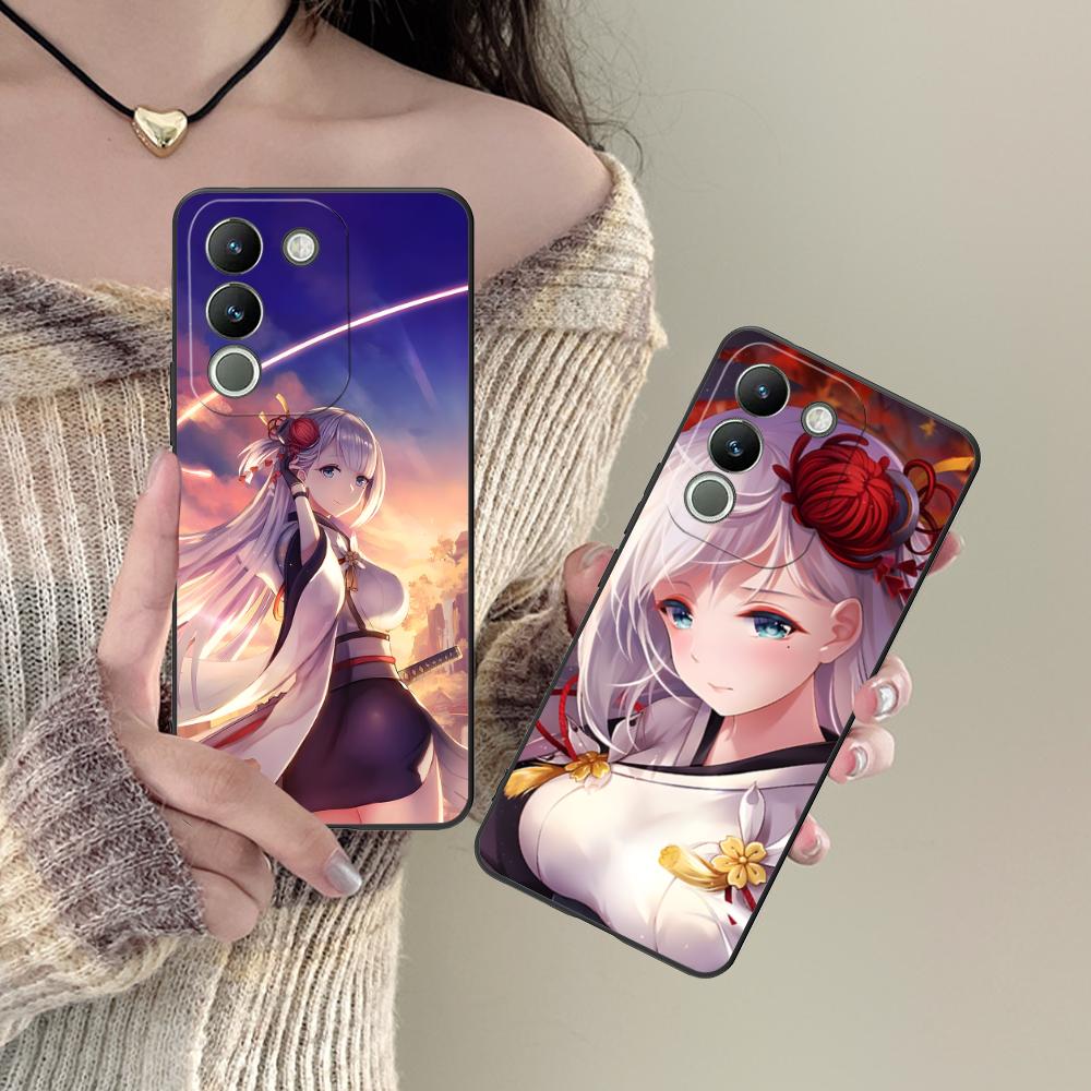 Чехол для телефона Azur Lane Shoukaku для VIVO Y77 76 75 74 73 72 58 56 55 51 50 38 36 Y19 Y18 Y03 Y01 5G Мягкий ТПУ Ударопрочный Чехол