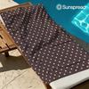 Лиловый в горошек Быстросохнущее пляжное полотенце из микрофибры легкое для плавания, кемпинга, йоги, пляжа