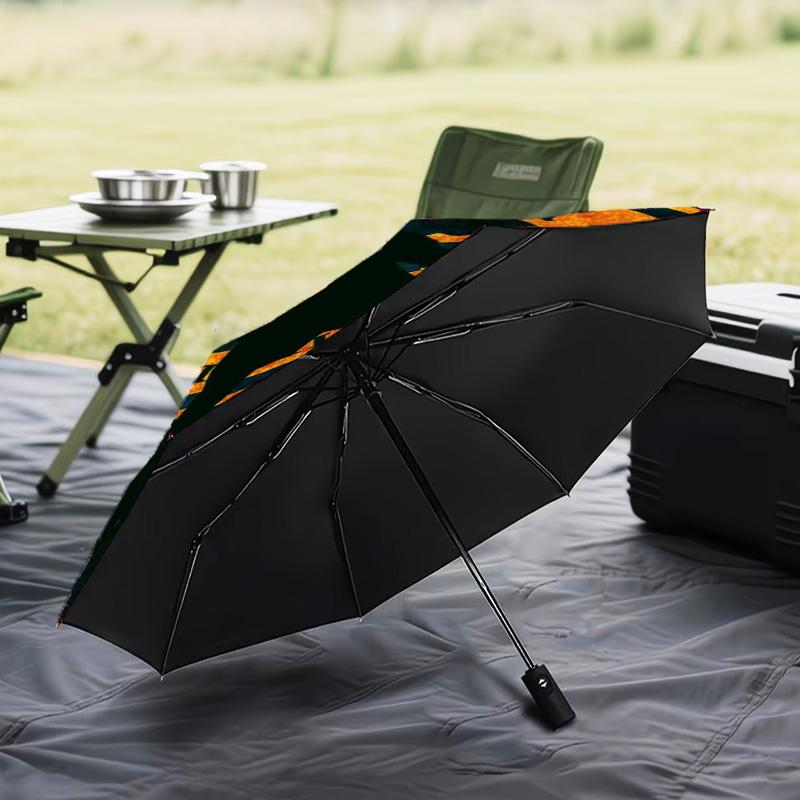 1PC Nassr Football Club Crest Printed Umbrella Folding umbrella, automatic umbrella 8-Frame for Travel, camping Fan gifts Christmas Gifts