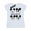 Womens/Ladies Mickey Mouse Four Heads Cotton T-Shirt
