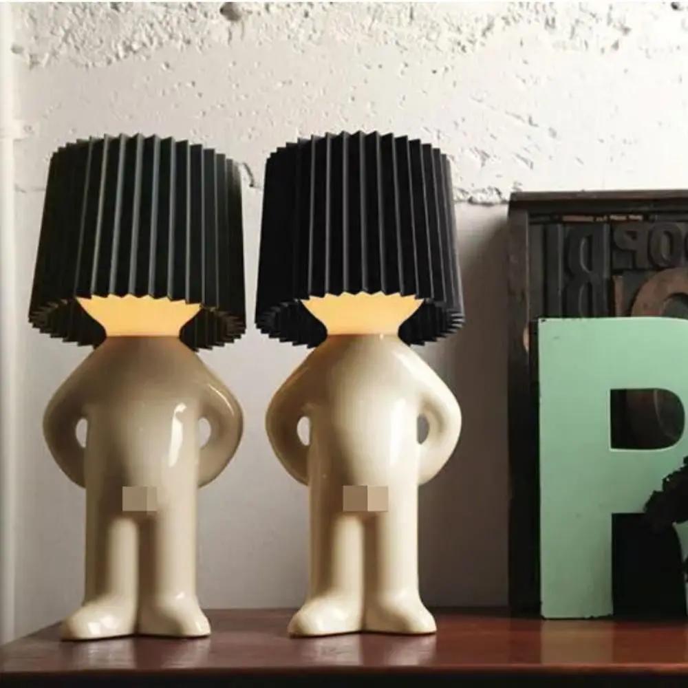 Plug-in Energy-Saving Creative Small Night Light Home Decoration Mr.P A Little Shy Man LED Naughty Boy Lamp Eye Caring