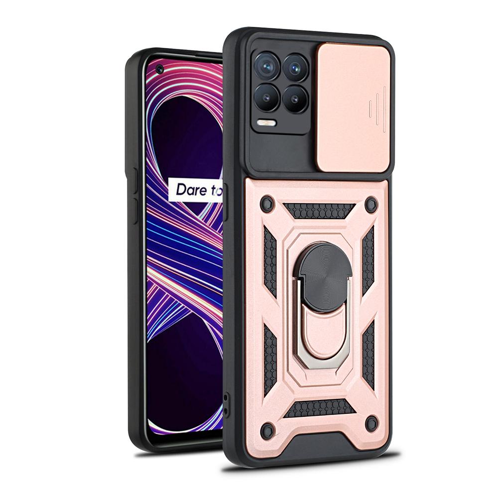 Противоударный чехол-подставка с кольцом для Realme 8 Pro, защитный чехол для камеры Push Pull для OPPO Reno 6 Z 5G, чехол Realme 8 5G 8i C21Y