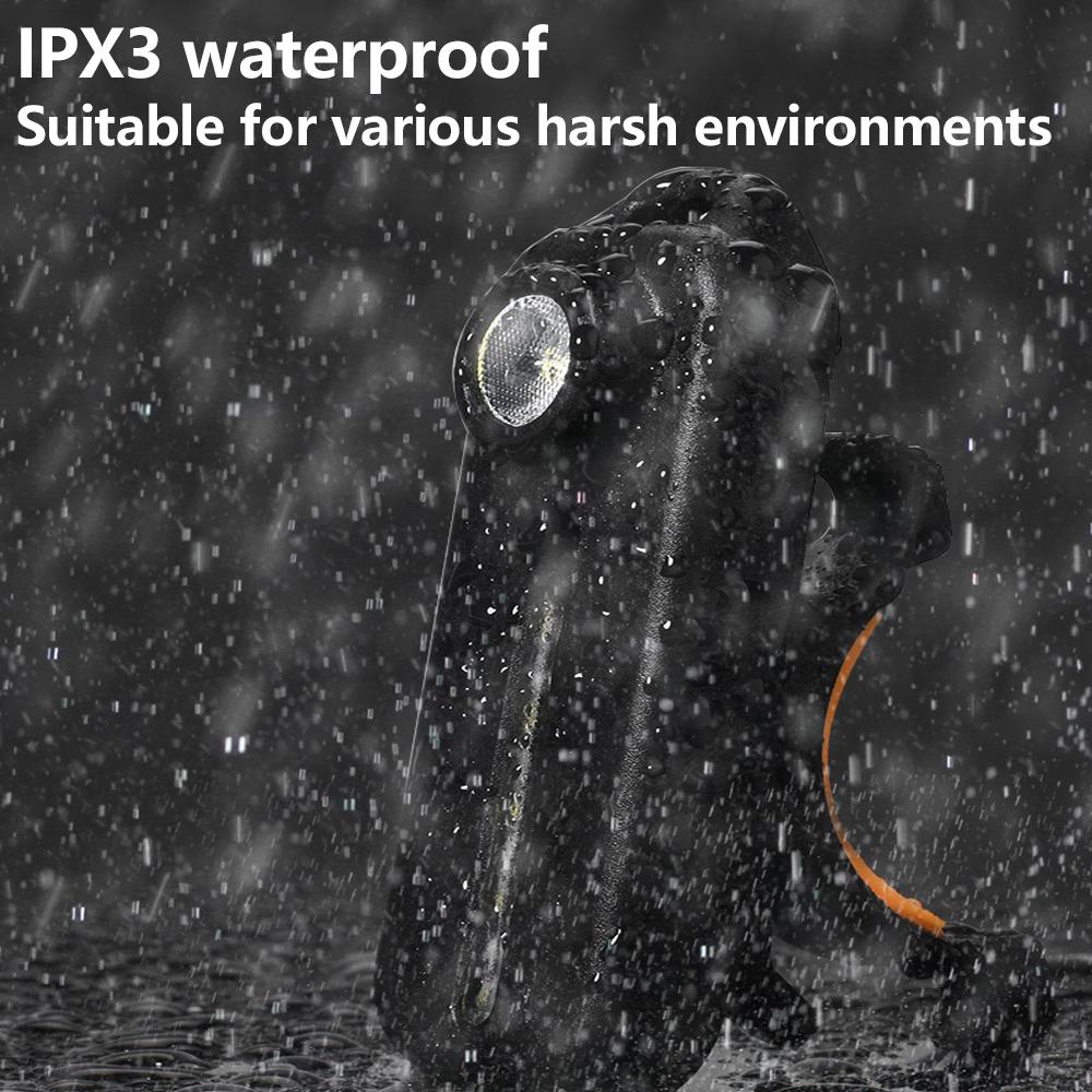 C-type Rechargeable Bicycle Tail Lamp Led Portable Flashlight Waterproof Emergency Torch Flashlamp Cycling Running Riding Hiking