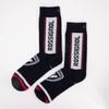 Men's ROSSIGNOL Elastic Active Cotton Sock with Reflective Stripes