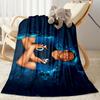 France Football Star Blanket Soft & Cozy Great for Office Chair Livingroom Seaside Four Seasons Universal Stylish Decor