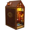 Набор для создания диорамы для книжной полки своими руками, 3D деревянный пазл, декор для книжной полки, миниатюрный домик со светодиодной подсветкой