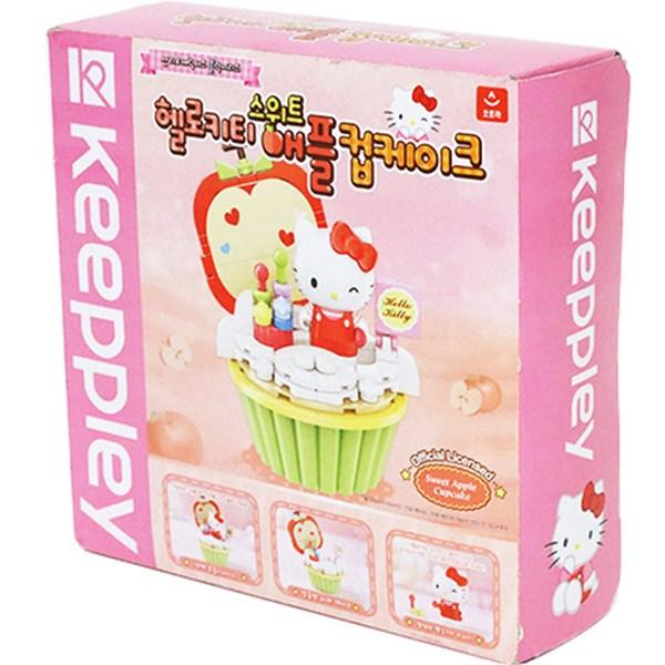 Sanrio Block Hello Kitty Sweet Apple Cupcake, 1 шт. Популярные корейские игрушки