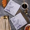 20pcs/Pac 33*33cm 2-Ply Disposable Party Napkin Floral Pattern