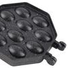 Anti-Scald Handle Egg Waffle Pan Non-Stick Coating Stovetop Waffle Pan  Breakfast