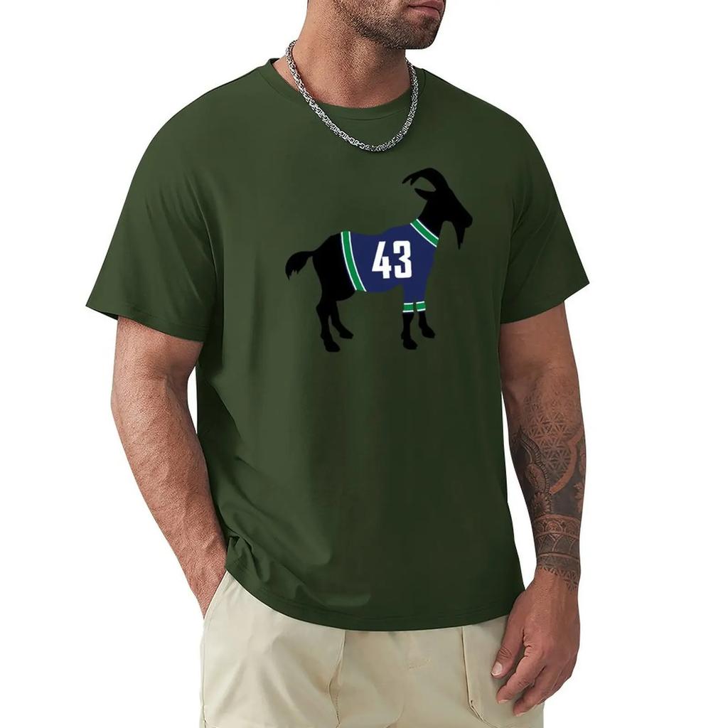Quinn Hughes GOAT T-Shirt summer tops tees quick drying oversized t shirts for