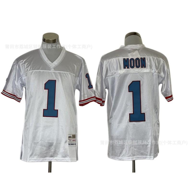 Retro NFL Football Jersey Houston Oilers Style Mesh Embroidered Team Uniform Men Women Fall