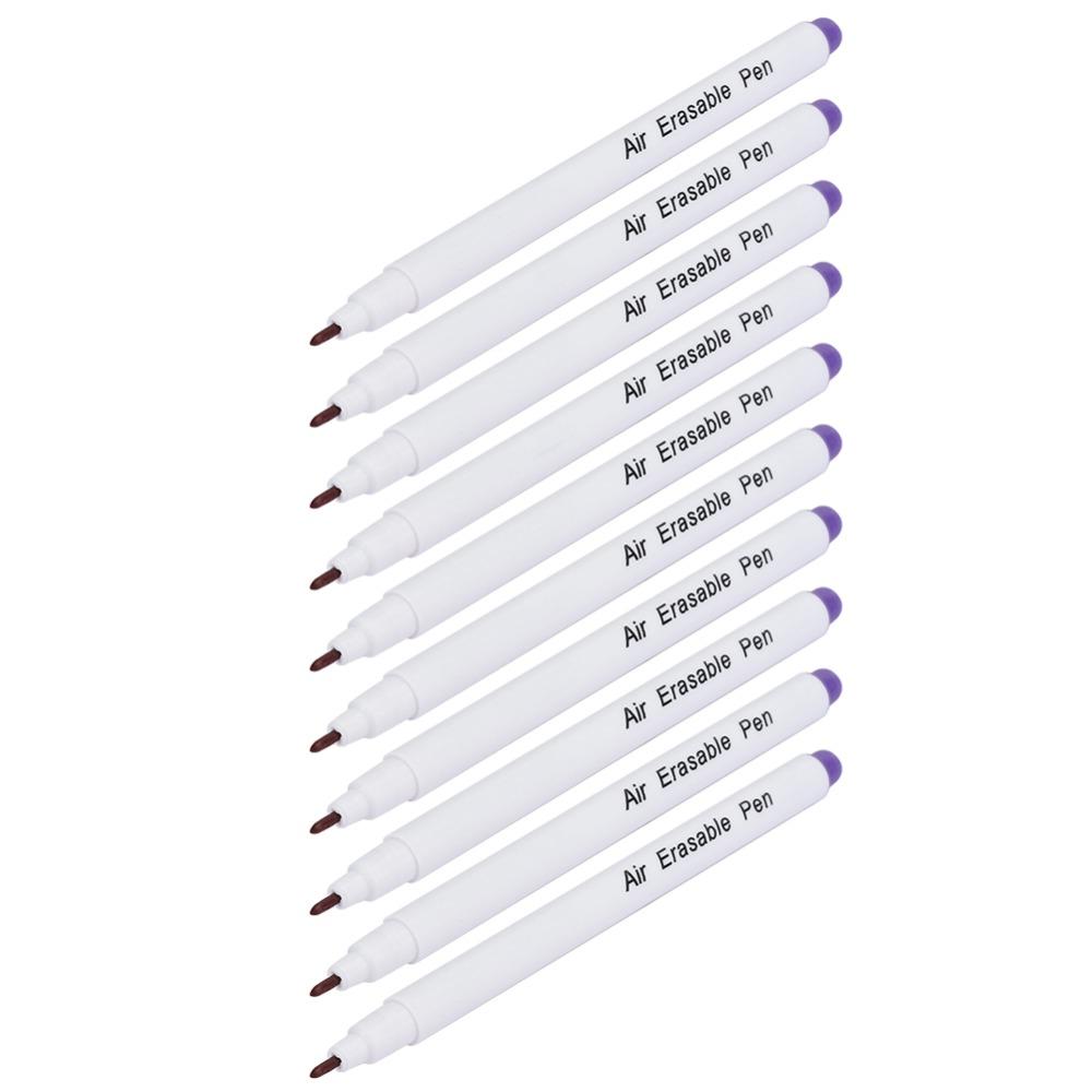 12Pcs Purple Ink Disappearing Ink Pens Plastic Sewing Marking Pens Fabric Marking Pens Embroidery