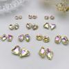 10Pcs/Set Nail Faux Charm DIY 3D Multi-shapes Art Shiny Luxury Crystal Rhinestone Nail Decoration Home