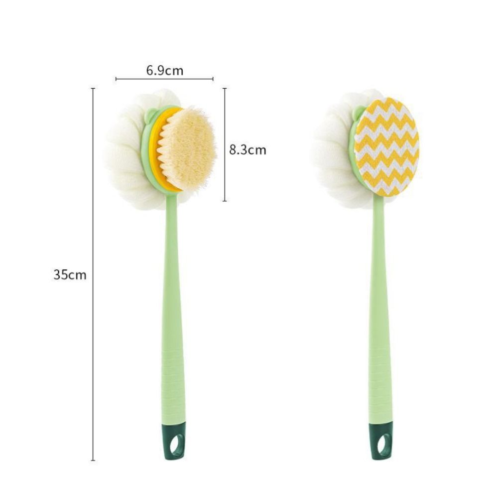 Sponge Scrub Skin Cleaning Long Handle Bath Brush Body Brushes Cleaning Tool Shower Brush