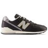 New Balance Nb 996 Кроссовки мужские низкие из кожи на шнуровке с круглым носком черно-серые CM996RI2