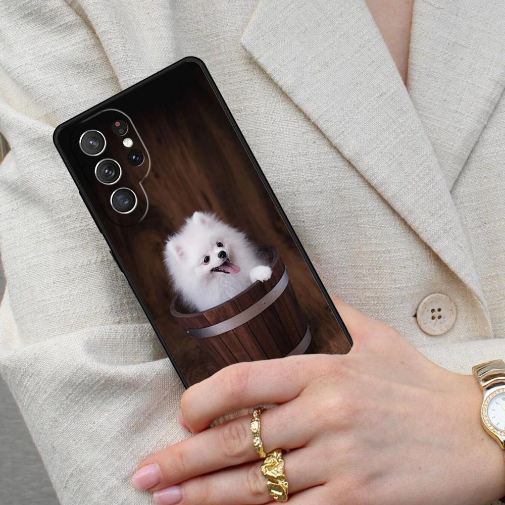 Pomeranian Dog Cell Phone Case for Samsung Galaxy S26 Ultra S25 S24 S23 S22 S21 S20 Note10 Cover