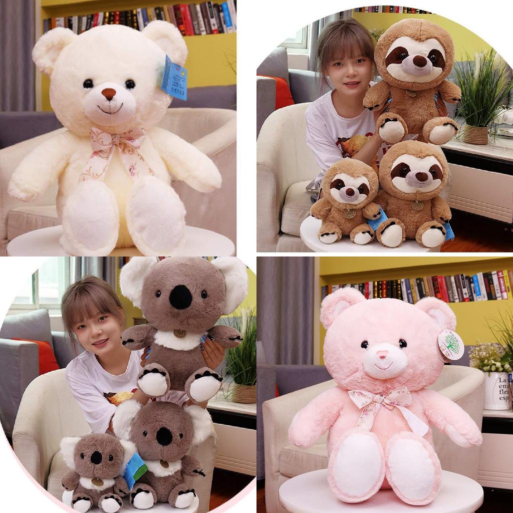 Милый лесной зверь плюшевый мишка коала ленивец кукла оптом подарок на день рождения плюшевая кукла для девочек 30см
