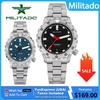 Militado ML20 39мм Мужские Часы SL3001 Автоматический Механизм Сапфировое Стекло Люминесцентный Стальной 200м Водонепроницаемые Наручные Часы