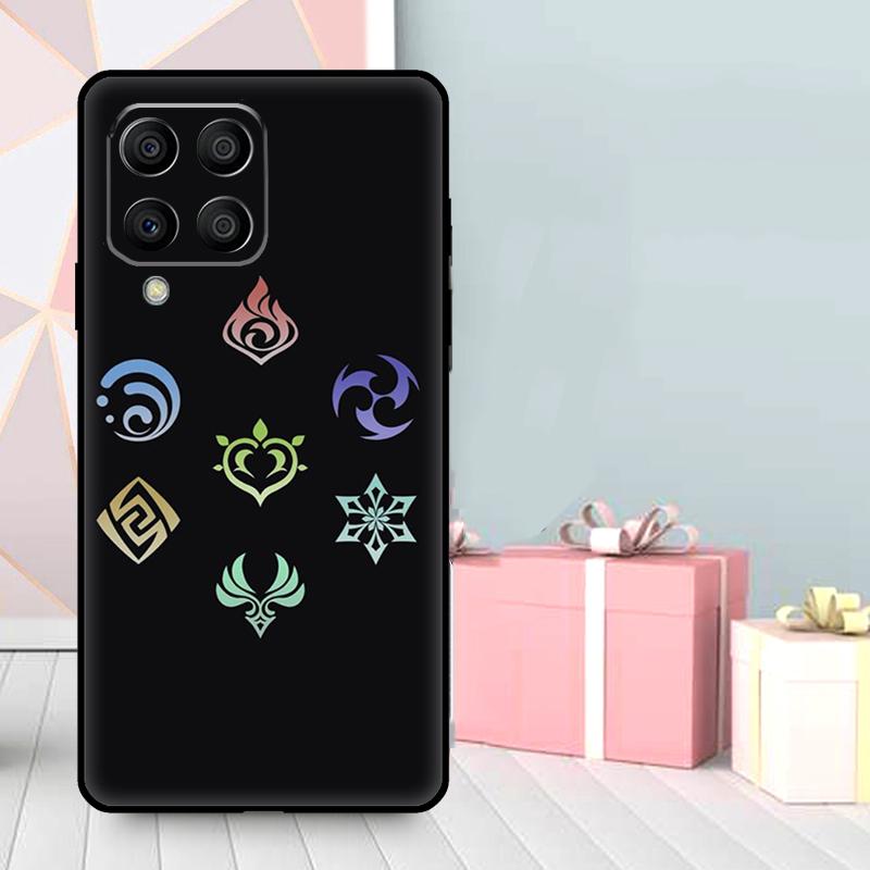 Genshin Impact Elements Case For Samsung Galaxy M56 M52 M32 M53 M16 M11 M21 M31 M35 M12 M13 M14 M15 M36 M55 M34 M54