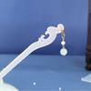 Clip Braided Hairpins New Headdress Leaf Pendent Women Hairpins Chinese Hair Fork Hanfu Hair Sticks