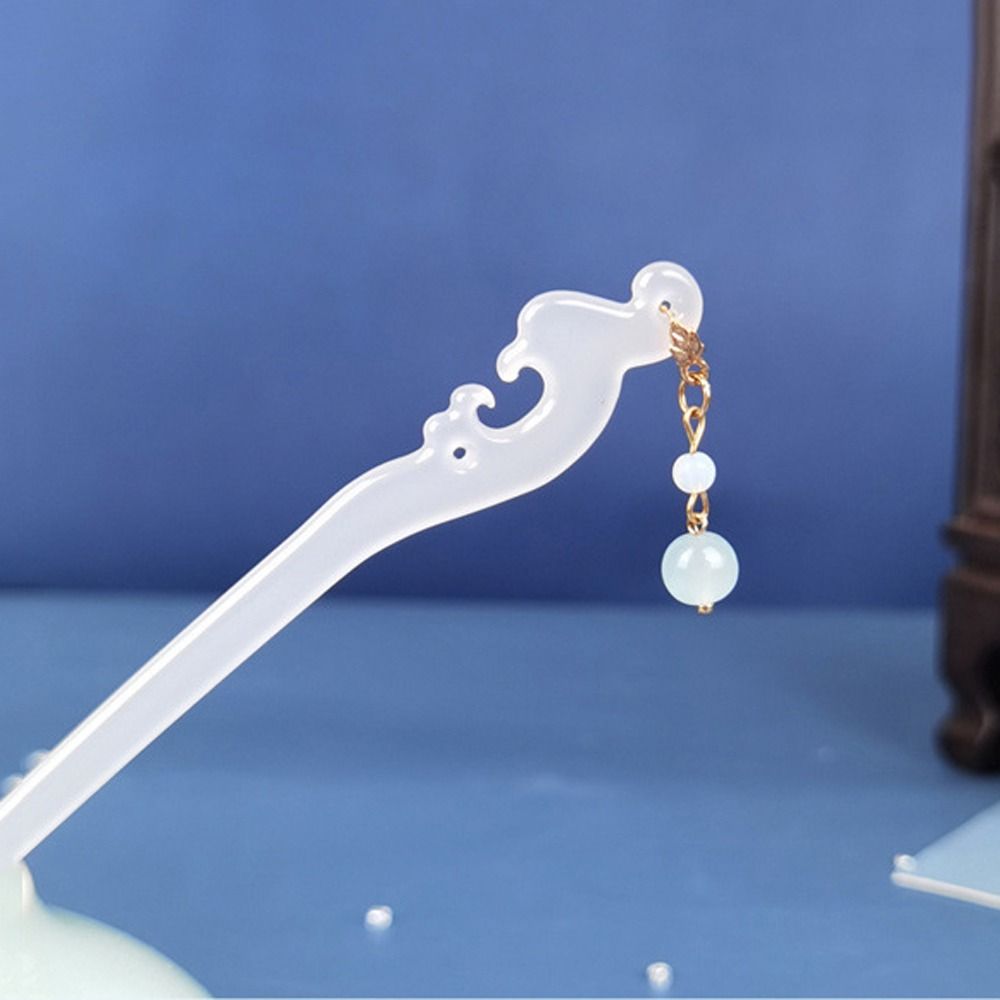 Clip Braided Hairpins New Headdress Leaf Pendent Women Hairpins Chinese Hair Fork Hanfu Hair Sticks