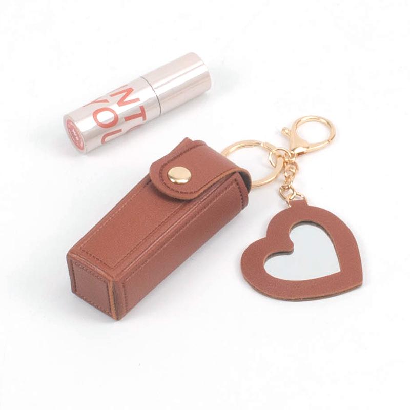 Compact Lipstick Pouch: Stylish Coin Purse & Keychain Mini Storage Bag with Packaging