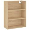 Highboard in Sonoma Oak Finish 69.5 x 34 x 180 cm Particleboard