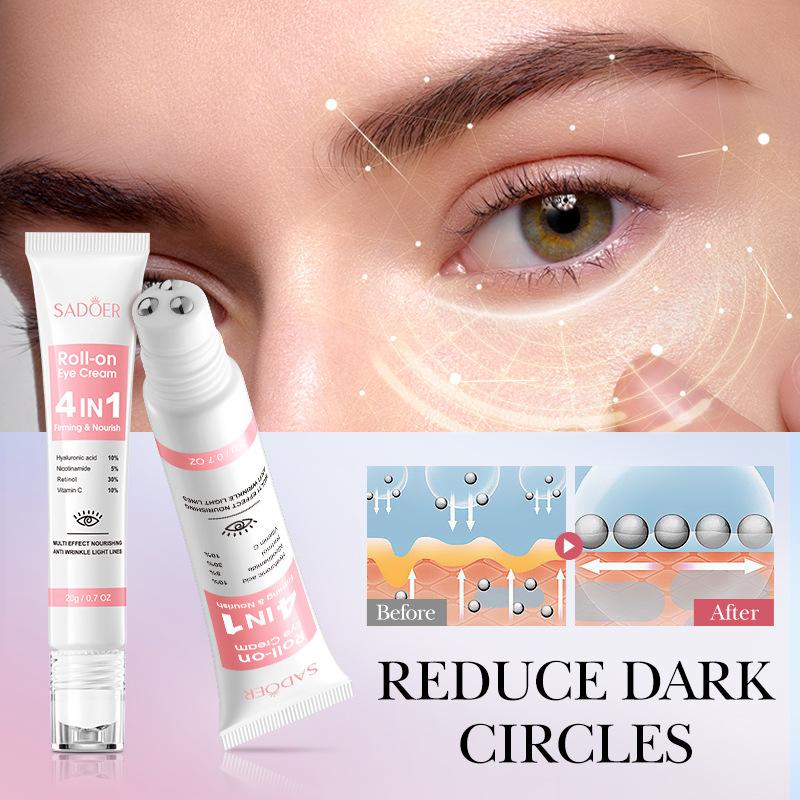 Instant Eye Bag Removal Cream Collagen Anti-Wrinkle Fade Fine Lines Firming Skin Anti Dark Circle Puffiness Brighten Eye Care
