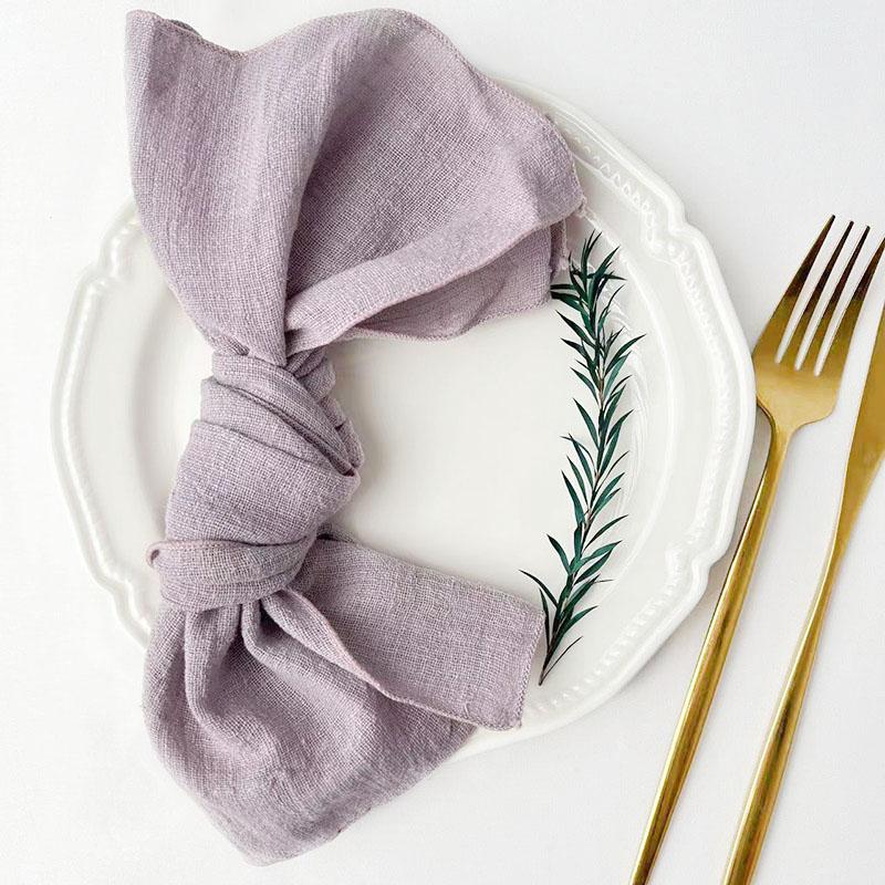 10 шт. марлевых салфеток ручной работы 30X30 см, хлопчатобумажные салфетки, салфетки из марли, столовые полотенца для свадебной вечеринки, детского душа