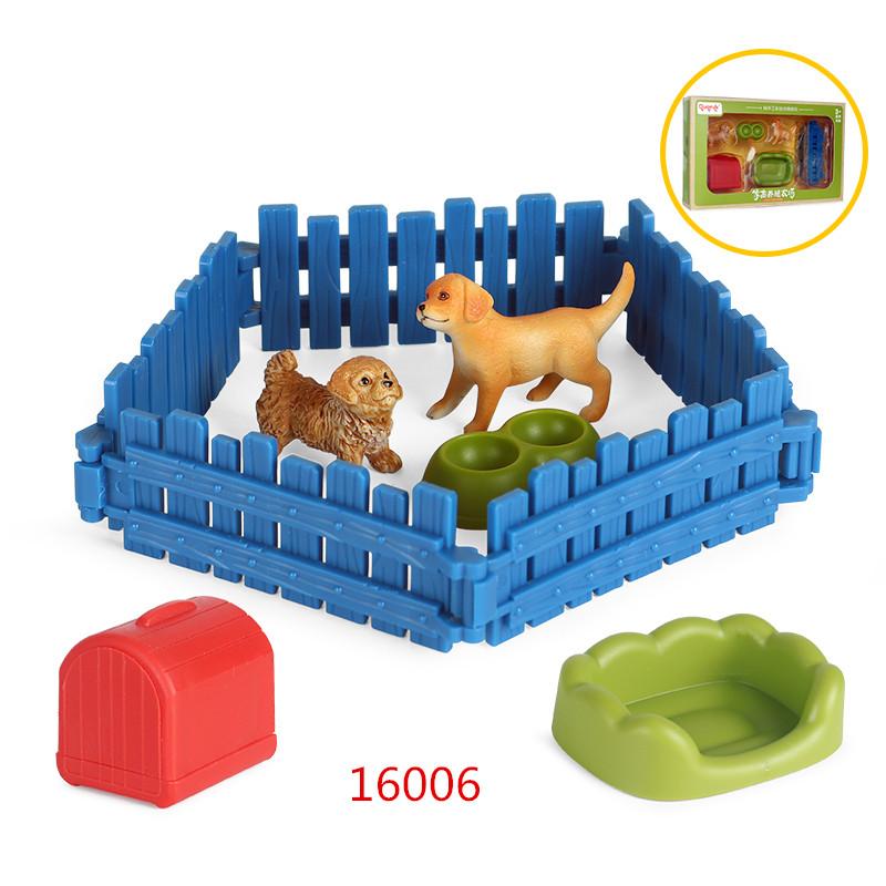 Oenux Модель фермерского дома Фигурки Фермер Мотоцикл Корова Курица Свинья Набор животных Фигурка Миниатюра ПВХ Милый Обучающая Детская Игрушка