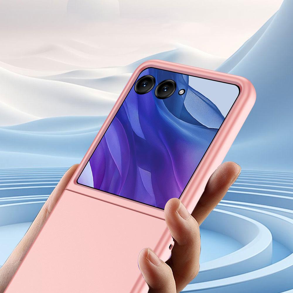 Чехол Skin-Touch с прорезиненным покрытием из твердого поликарбоната для Motorola Razr 50 Ultra 5G