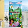 Dora Explorer Personalized Text Beach Towel High Absorbency & Quick-Dry Suitable for Swimming Gym Camping Yoga Vacation