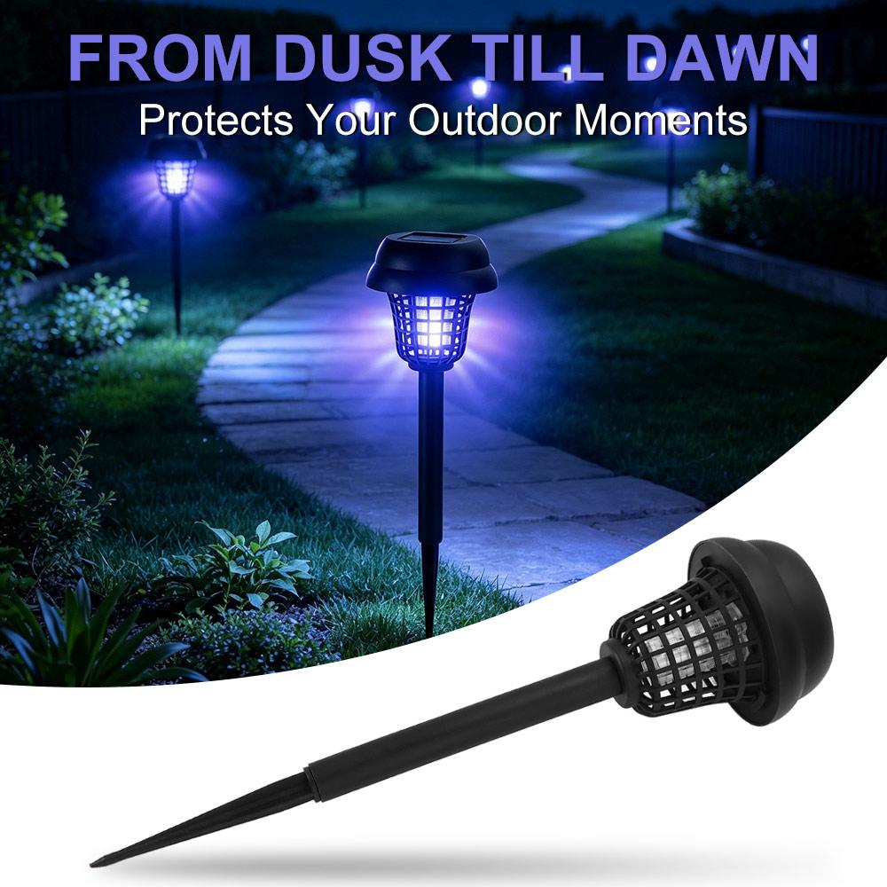 Waterproof Solar Mosquito Light Solar Powered LED Mosquito Light Solar Bug Zapper Garden Patio