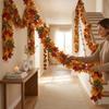 Vibrant Autumn Leaf Hanging Vine Flexible Faux Fall Leaves Strings  Outdoor Decor